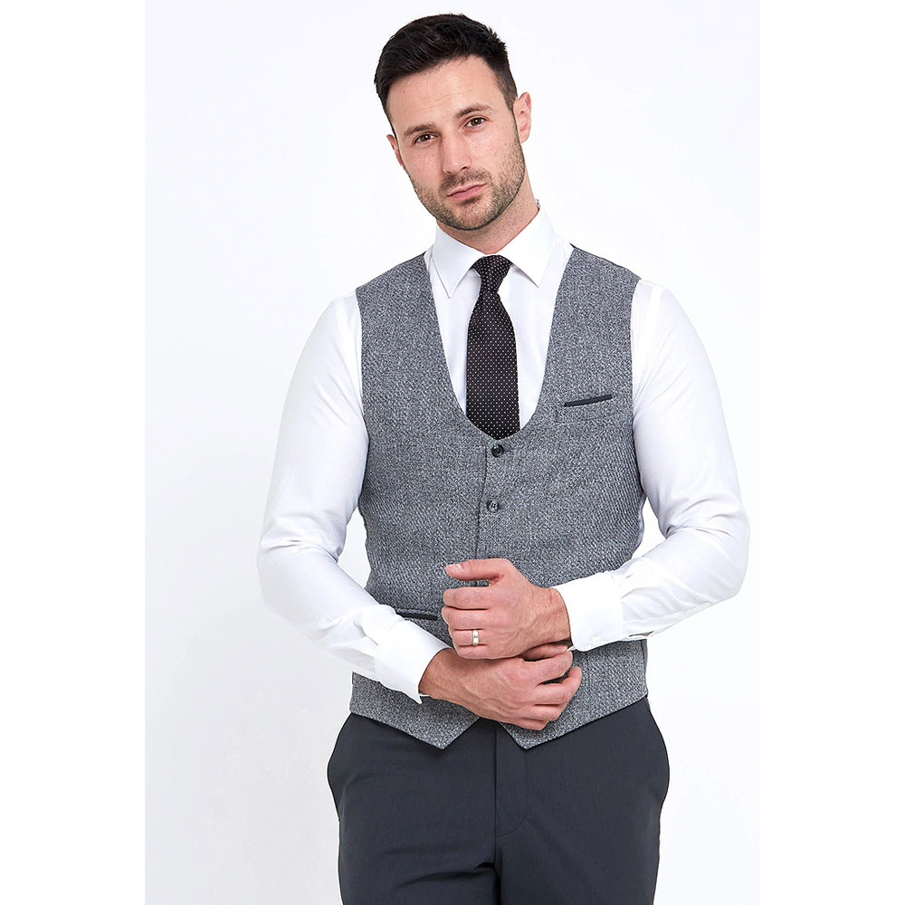 Grey low cut clearance waistcoat