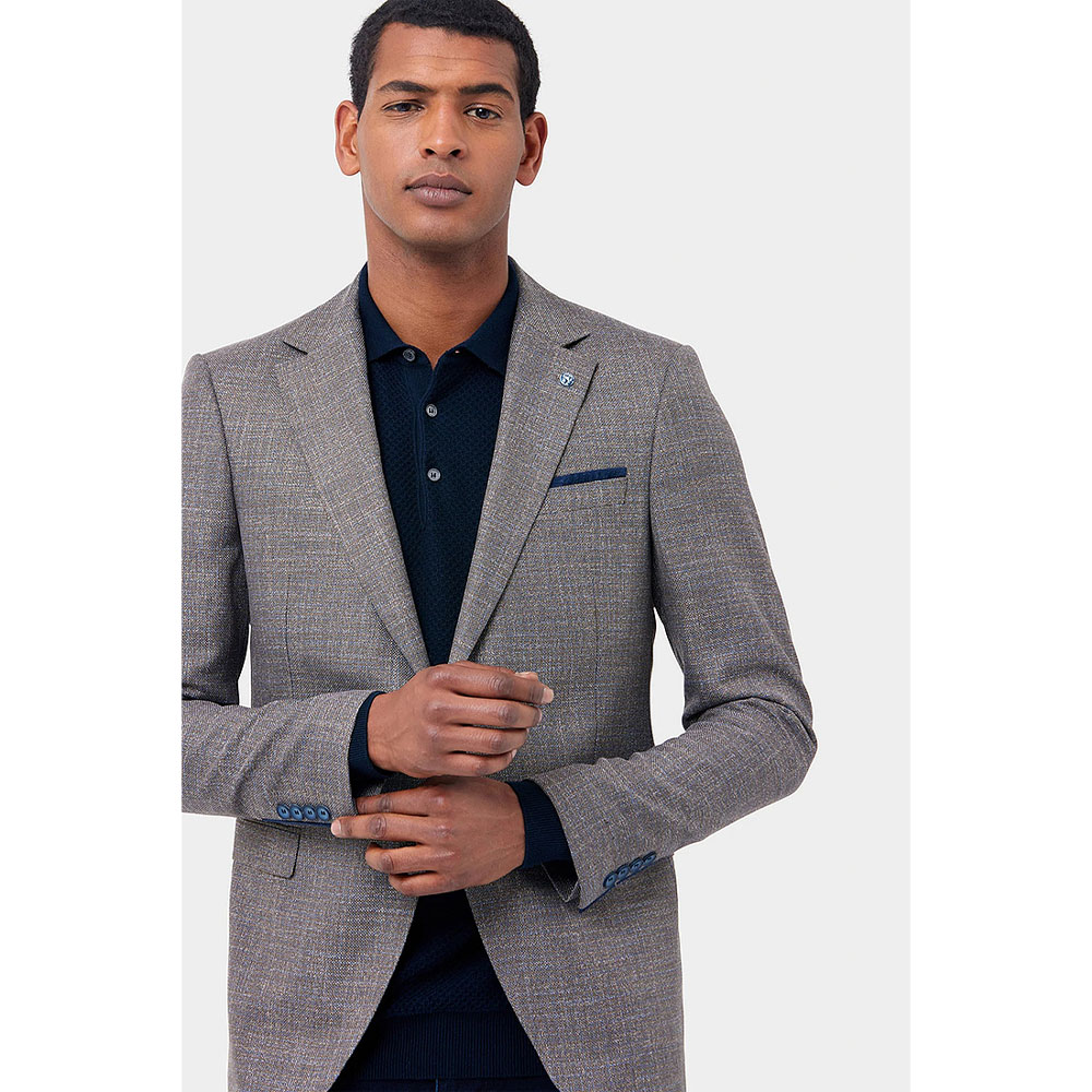 Light grey shop wool blazer